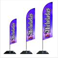 Advertising Rectangle Teardrop Beach Feather Flag Print Banner Beach Flag  pole set